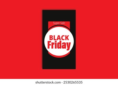 Black Friday sale story design template banner