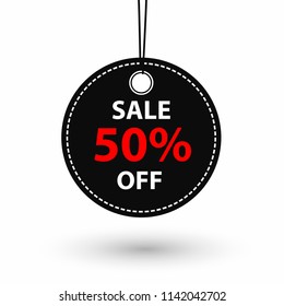 Black Friday sale . Summer sale banner template design. Vector tag icon illustration.