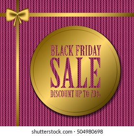 Black Friday sale tag, advertising, vector illustration. Black friday design, sale, discount, advertising, marketing price tag. Black Friday banner. The inscription of the glitter. ?razy discount