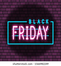 Black Friday sale black tag, banner, advertising, vector illustration