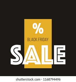 Black Friday Sale Tag Discount Modern Clean Design