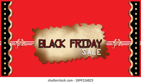 Black Friday Sale. Sale tag on the paper background