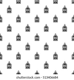Black Friday sale tag pattern. Simple illustration of Black Friday sale tag vector pattern for web