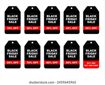 black friday sale tag printable. 10 sale. 20. 30%. 40 50. 60. 70 . 80. 90 black friday discount tag. sale. off