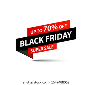 Black Friday Sale tag. Special offer, big sale, discount, best price, mega sale banner. Shop or online shopping. Sticker, badge, coupon, store. Vector Illustration.