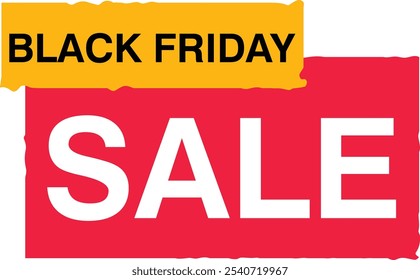 Black Friday Sale tag special offer banner super deal sign element yellow, black, abstract set creative