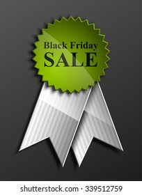Black Friday Sale Tag vector illustration
