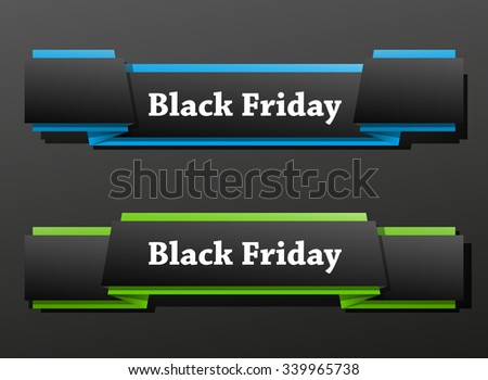 Black Friday Sale Tag vector illustration