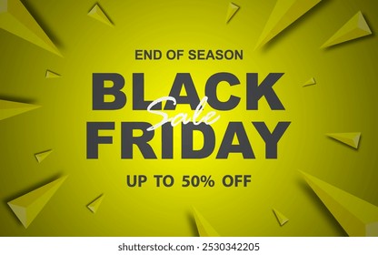 Black Friday Sale Template. Design template for Black Friday sales, promotions, advertising and social media ads.