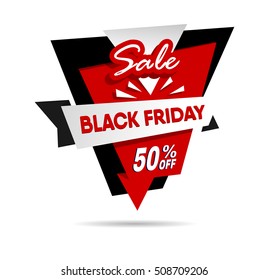 Black Friday Sale template design. Vector illustration