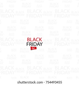 Black Friday sale text background, a vector illustration