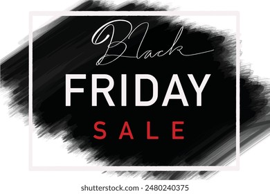 Black friday sale text font calligraphy hand written marketing lettering script promotion november month price offer fashion holiday buy sell concept gift clearance special commerce season black