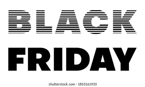 Black Friday Sale text Vector Design