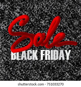 Black Friday Sale Trendy Banner. Shopping Promo. Vector