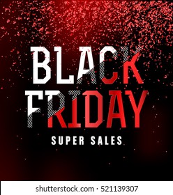 Black Friday Sale Typographic Design