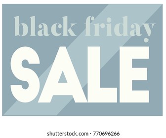 Black friday sale typographic poster. Design for retail business, print and web.