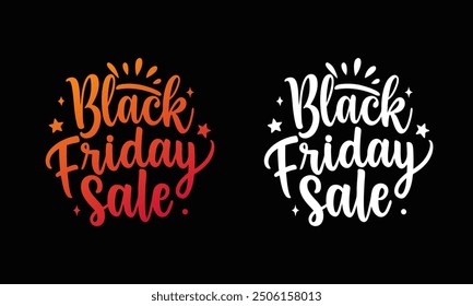 Black Friday Sale Typography Art