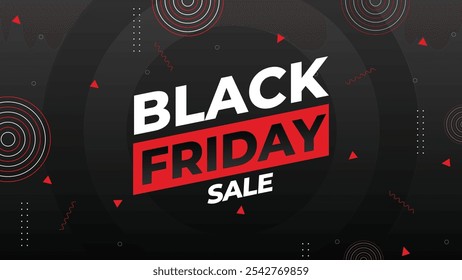 Black Friday Sale Typography Banner or Header. Mega Sale post. E-commerce Sale Banner. Black Friday Social media cover. website, header, ads, poster, promotion banner, sale banner, Offers, vector