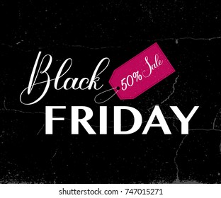 Black Friday sale typography template. Vector illustration.Â Black friday design, sale, discount, advertising, marketing price tag. Clothes, furnishings, cars, food sale,
