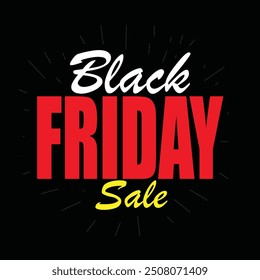 Black Friday Sale typography Vector illustration. Set of black Friday sale flyer template. Use for poster, newsletter, shopping, promotion, advertising.