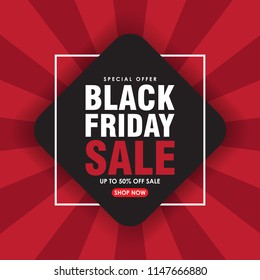 Black Friday sale vector