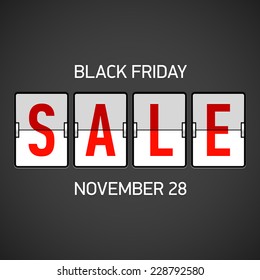 Black Friday Sale. Vector.
