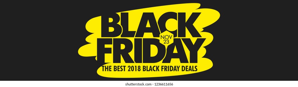 Black Friday Sale Vector Background - IllustrationBanner - Sign, Web Banner, 23 November - calendar date, Sale, Typescript, Discount Store