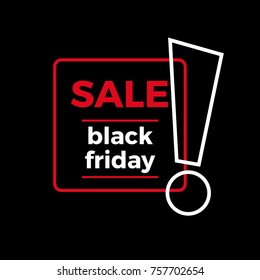 Black friday sale, vector background