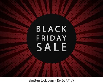 Black friday sale vector banner