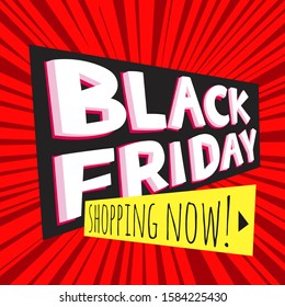 Black Friday Sale vector banner 