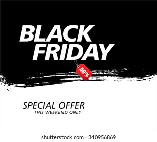 Black friday sale. Vector banner