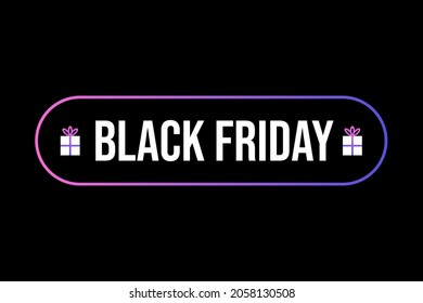 Venta de tarjetas vectoriales de Viernes Negro, banner, ilustración con cajas de regalo para compras y ofertas especiales de publicidad de diseño.