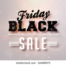 Black Friday Sale Vector for Christmas Sale Banner Design