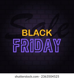Black Friday sale vector design. Elegant holiday decoration banner layout template for web email or print