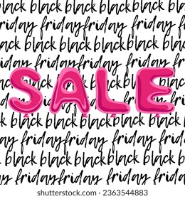 Black Friday sale vector design. Elegant holiday decoration. Vector illustration