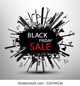 Black Friday Sale. Vector design background.