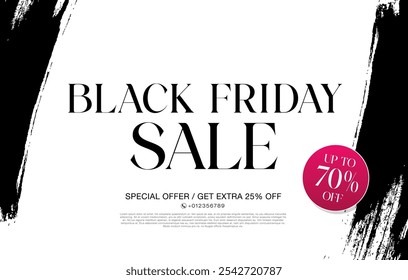 black friday sale vector graphic design
