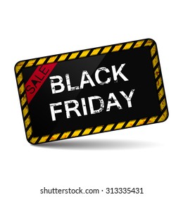 Black friday sale vector icon isolated on a white background