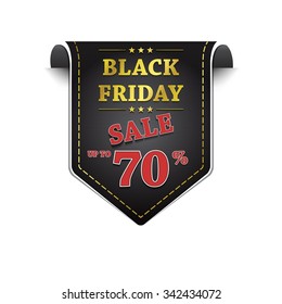 Black friday sale vector icon over a white , vector illustration