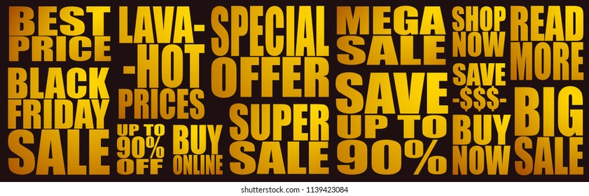 black Friday sale vector illustration