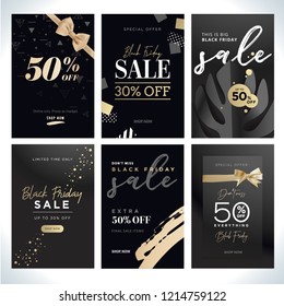 Black Friday sale. Vector illustration concepts of online shopping website and mobile website banners, posters, newsletter designs, ads, coupons, social media banners, marketing material.