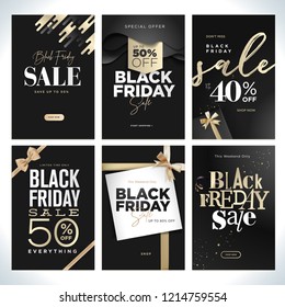 Black Friday sale. Vector illustration concepts of online shopping website and mobile website banners, posters, newsletter designs, ads, coupons, social media banners, marketing material.