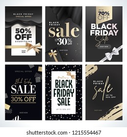 Black Friday sale. Vector illustration concepts of online shopping website and mobile website banners, posters, newsletter designs, ads, coupons, social media banners, marketing material.