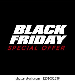 Black Friday sale vector illustration