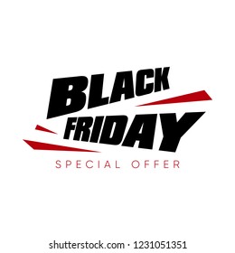 Black Friday sale vector illustration