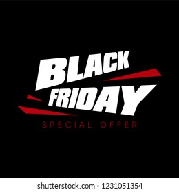 Black Friday sale vector illustration