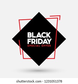 Black Friday sale vector illustration