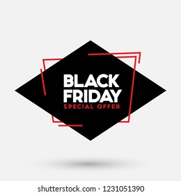 Black Friday sale vector illustration