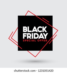 Black Friday sale vector illustration