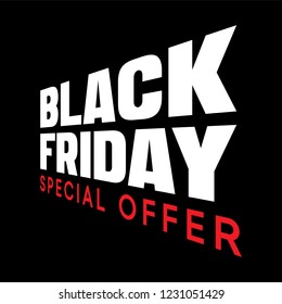 Black Friday sale vector illustration